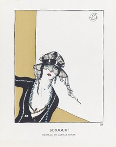 ボンジュール1921年（孔版画）