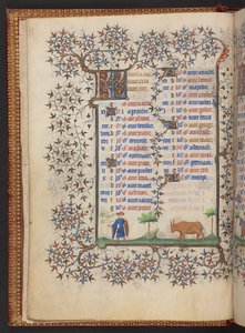 Book of Hours、追加 MS 32454 f.3v、フランス 作： French School