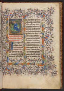 Book of Hours、追加 MS 32454 f.9r、フランス 作： French School