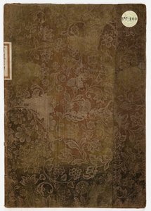 ルッカ公爵邸のエチケットの本、ルッカ、1805年（刺繍入りテキスタイルと紙） 作： French School