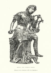 古代ギリシャの詩人アリオンのブロンズ像 イタリア・ルネサンス期の彫刻家アンドレア・リッチョ作 15世紀末から16世紀初頭（彫刻作品 作： French School