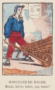 ほうきディーラーほうき、ほうき、ほうき！1819年頃（版画） 作： French School