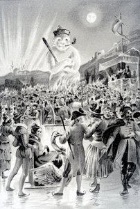 ブダペスト、ジョージサンドによる雪男のイラスト、1887 作： French School