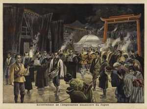 日本のドウェジャー皇后の埋葬、1897 作： French School