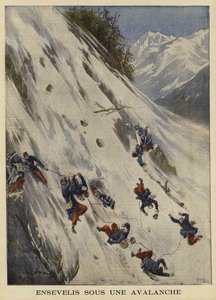 雪崩に埋葬された 作： French School