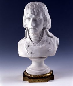 ボナパルトの胸像 フランス共和国の第一執政官。1801.セーブルの帝国製。往年の軍人コレクション。パリ1802年
