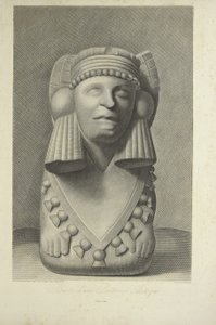 アステカの巫女の胸像、アレクサンダー・フォン・フンボルトとアイム・ボンプランの「Vues des Cordillères et Monumens des Peuples Indigènes de l