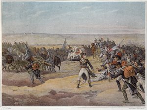 エジプト遠征(1798-1801)、東洋の軍隊。砂漠を歩く。1798. 作： French School