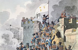 1830年にアルジェの皇帝の砦を占領 作： French School