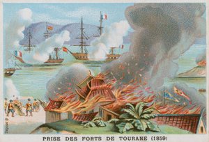 1859年にトゥラーヌの砦を占領 作： French School