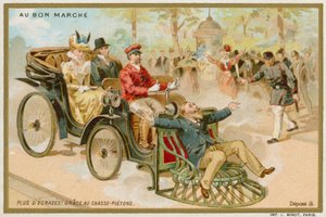 牛を捕まえる歩行者に相当する車 作： French School