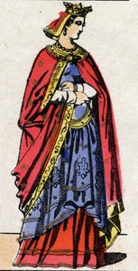 カロリング王朝時代のザクセンのゲルベルゲの肖像 作： French School