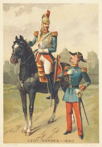 1860年にCentengudes（1854年に創設され、1870年に解散した、ナポレオン3世皇帝の護衛のエリート騎兵隊の担当）