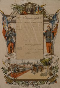 善意の証、第37歩兵連隊、1896年 作： French School