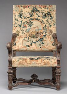 椅子、メーカー、サヴォンネリーファクトリー、1717年以前 作： French School