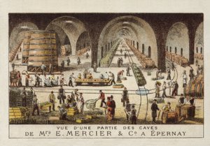 E Mercier＆Coのシャンパンセラー、エペルネ、フランス