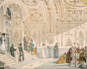 悪人によって刻まれた死者のチャペル、パブ。 1820（カラー彫刻） 作： French School