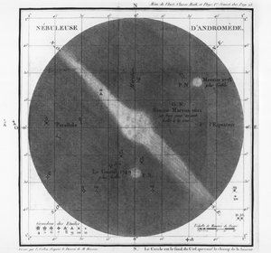 アンドロメダス帯1807の星雲のチャールズジョセフメシエ（1730-1817）の観測 作： French School