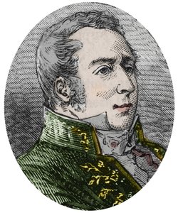 Charles Augustin (Charles-Augustin) Coulomb (1736-1806), 科学者、エンジニア、物理学者 - Alexis Clerc著「Sciences à la gratete de tous - physics et chimie populaires」に掲載されたエングレーヴィング - 19世紀末 - 個人蔵 作： French School