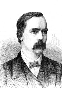 チャールズ・ブライト（1832-1888）、イギリス人技師、大西洋横断電信ケーブルの敷設。1868年 作： French School