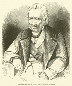 シャルル・ラクレテル、1855年3月28日に死去（エングレービング 作： French School