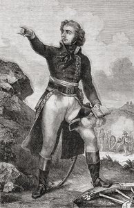 チャールズ14世（1763-1844）スウェーデンとノルウェーの王（1818-44）ポンテコルボの王子、ルイブラン（1811-82）1847-62の「歴史革命フランチャイズ」より 作： French School