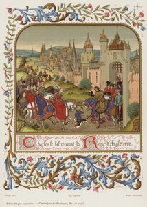 イギリスの女王を迎えるチャールズザフェア 作： French School