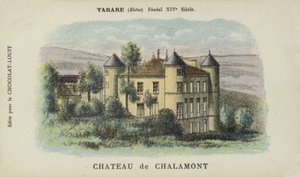 シャラモン城、タラレ、ローヌ 作： French School
