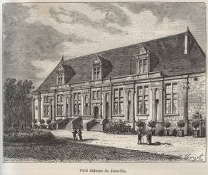 Chateau du Grand Jardin, Joinville - Haute-Marne - V.A. Malt-Brownによる "La France illustree: Geography, History, statistical administration "に掲載された彫刻。1884 作： French School