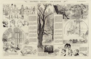 イギリスのお城、旅行記（エングレービング 作： French School