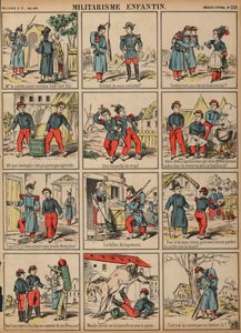幼稚な軍国主義（彩色済み彫刻 作： French School