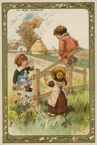 シーソー（クロモリ）で遊ぶ子供たち 作： French School