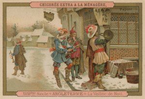イギリス、クリスマスイブ、18世紀 作： French School