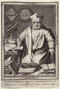 クリストファークラビウス（1537-1612）69歳、ジャンルクレルク発行、1606-07年 作： French School