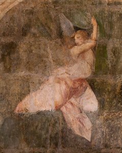 教会（Eglise Saint-Jean-Baptiste）。内部。サン・フルーシー礼拝堂。壁画。マリアの栄光（fresque dite de la bonne mort）。17世紀初頭。