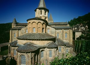 東から聖フォイ教会、アボットオドルリックによる1050年頃 作： French School