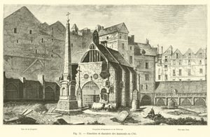 1785年に無実の墓地と大量墓 作： French School