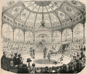 19世紀のシャンゼリゼ国立シルク - Edmond Texier 1852年の "Tableau-de-Paris "に掲載された図版 作： French School