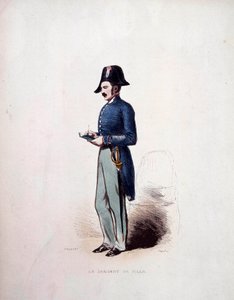 市の軍曹 7月の王政時代の警察官の制服（1830年～1848年） 19世紀 作： French School