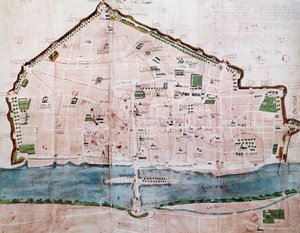 フランス・オルレアン市の地図 作： French School