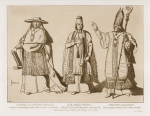 聖職者の服、1776年頃のTouzeeのアートワークの後の絵