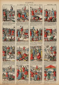 クローヴィス1世とガリアにおけるフランク族の支配（カラー図版 作： French School
