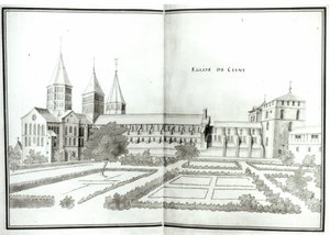 Cluny Abbey、Grand Atlas、t.2（紙にトイレ） 作： French School