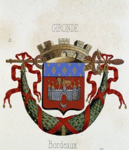 ボルドー市の紋章 - パリのH. Traversier著「Armorial National de France」に掲載されています。 作： French School