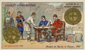 チャールズ・ザ・バルドのコイン、840（クロモリト 作： French School