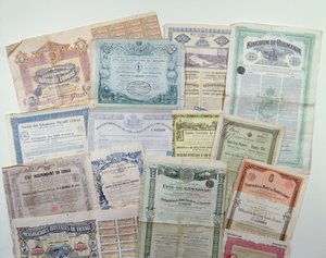 債券のコレクション、20世紀初頭 作： French School