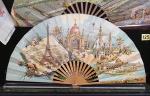 1889年パリ万博の記念ファン 作： French School