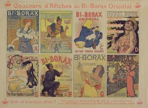 フランスの洗浄剤Bi-Borax Oriental、1898を宣伝する最高のポスターをめぐるコンテスト