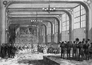 1865年、サックスの発明者であるアドルフ・サックス（1814-1894）が、ベン・マヒ・エド・ディン・アブド・エル・カダー首長（1808-1883）の前でコンサートを行った。 作： French School
