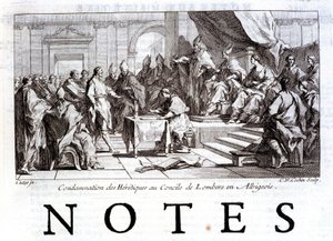 ロンバルス公会議での異端者の糾弾 作： French School